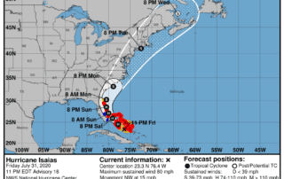 Hurricane Isaias Update 7/31 at 8:30 PM