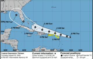 Tropical Depression 13 Update 8/20, 8:00 PM