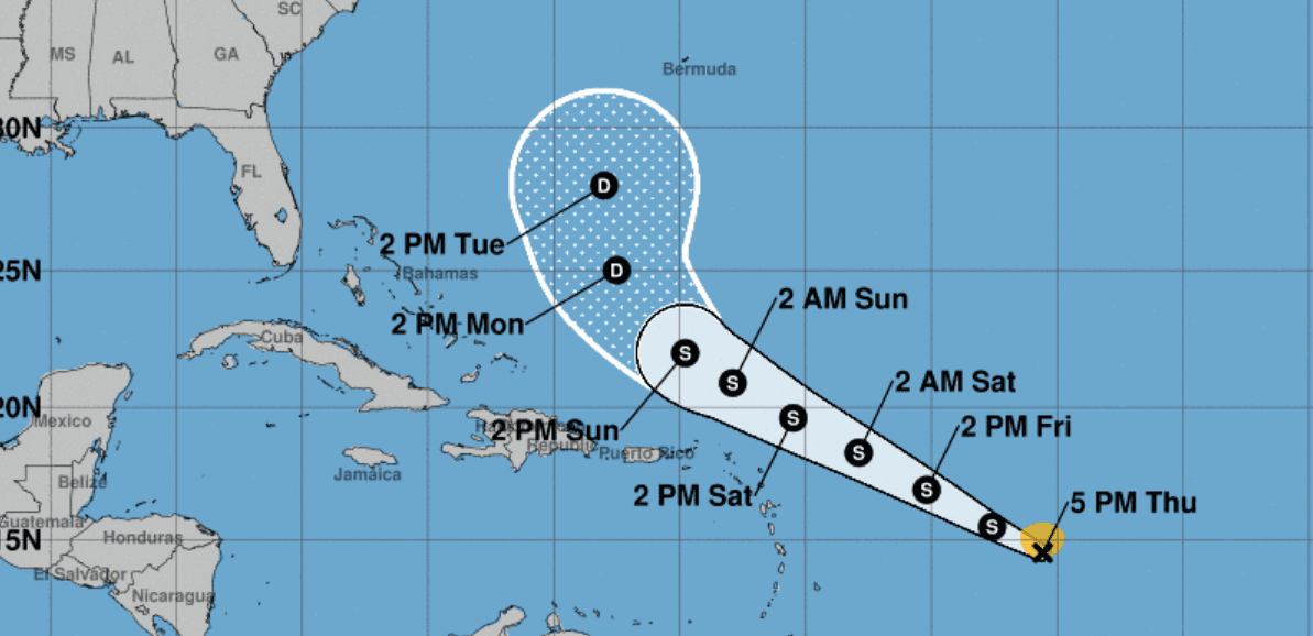 Tropical Storm Josephine Soon To Be Hurricane Josephine Update 8/13, 5:00 PM