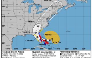Hurricane Nicole Update, November 8th at 4:00 PM