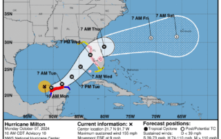 Hurricane Milton Update, Monday 10/7 at 12:00 PM