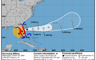 Hurricane Milton Update, Wednesday 10/9 at 6:30 PM